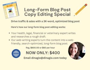 Long Form Blog Post Copyediting, Writing