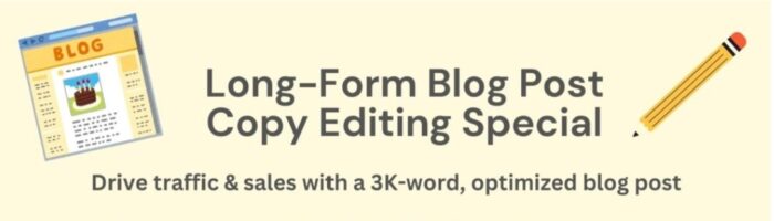 Long-Form Content Editing Special