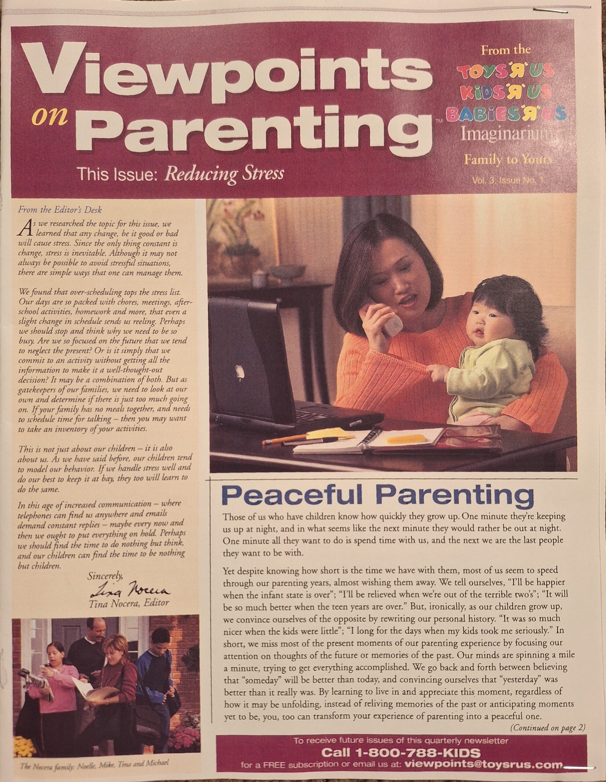 Parenting Newsletter for Toy Retail Niche