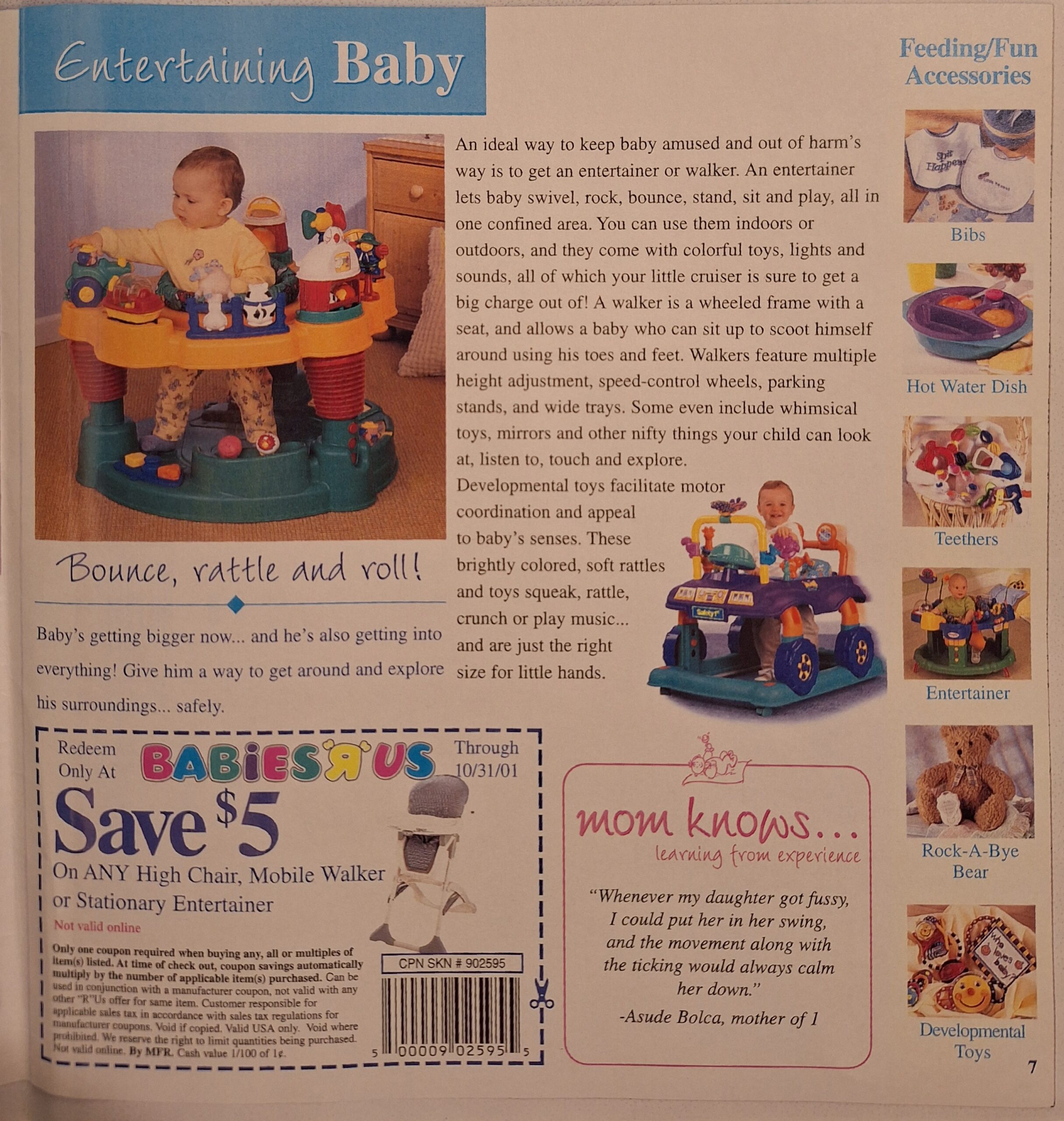 Baby Products Catalog Copywriting Sample 2