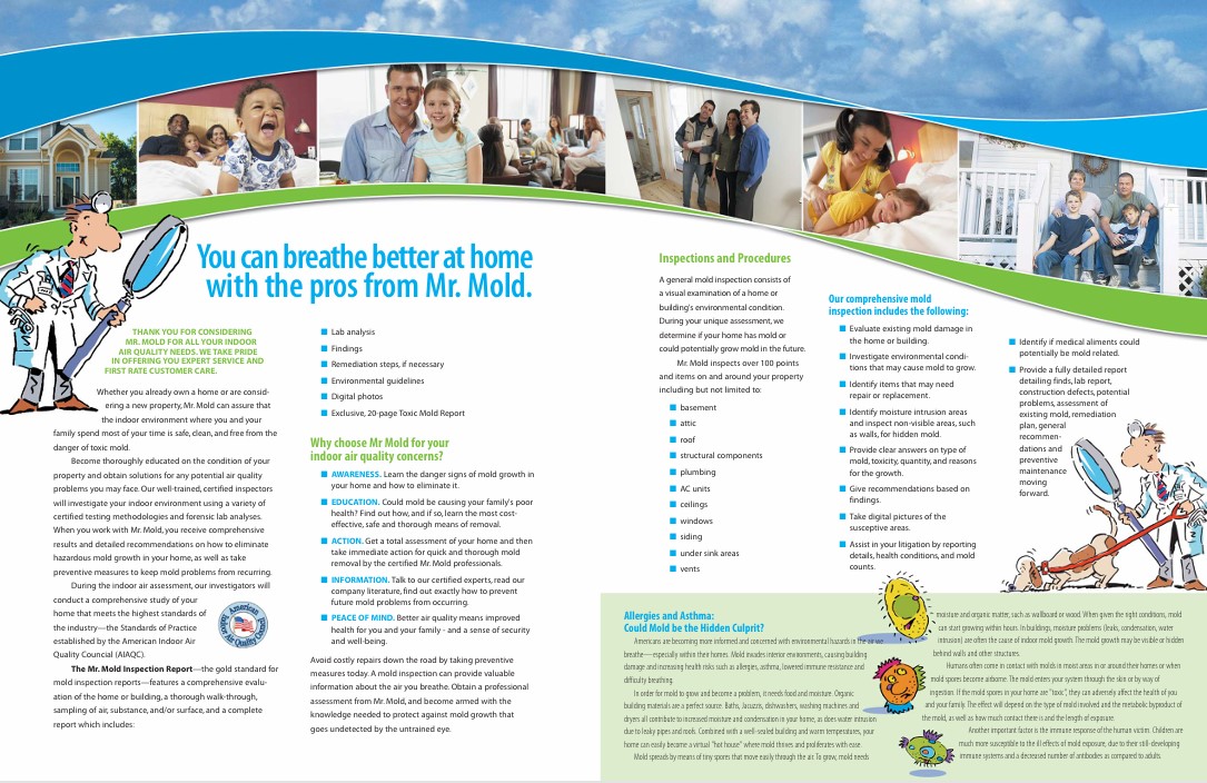 Brochure Copywriting Sample for a Mold Remediation Company 2