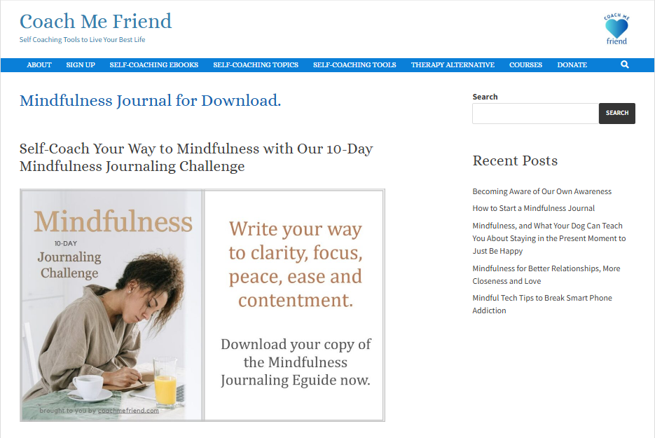 Sales Copywriting Sample - Mindfulness Journal for Coaches 1