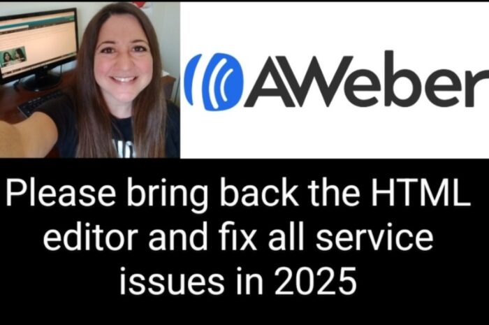Aweber HTML Email Editor. Bring it Back!