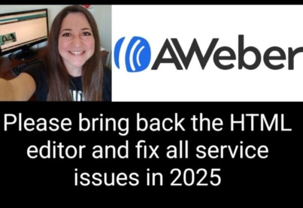 Aweber HTML Email Editor. Bring it Back!